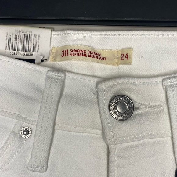 Levi’s 311 Shaping Skinny Ankle white jean pants - Picture 4 of 11